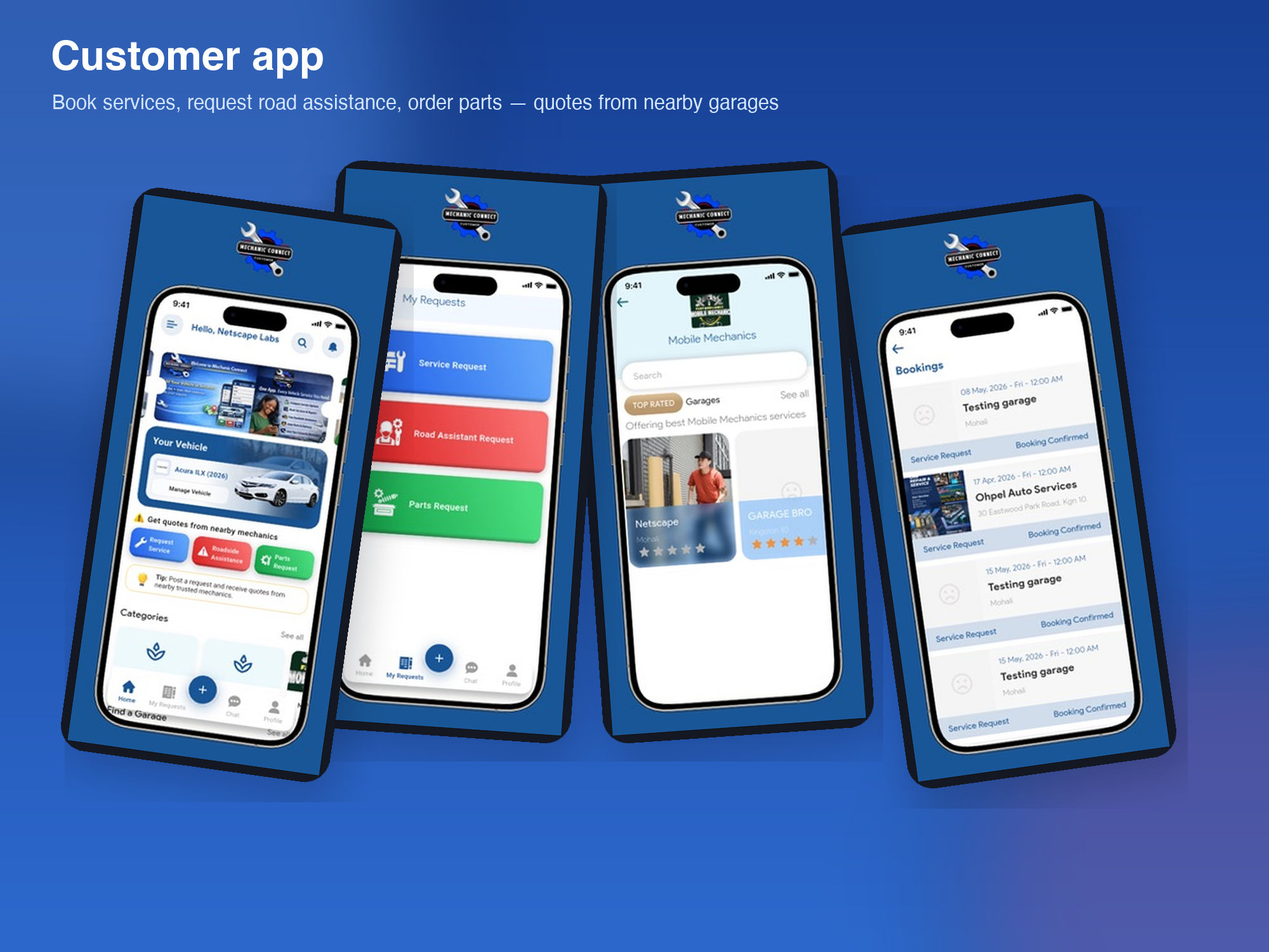The customer app